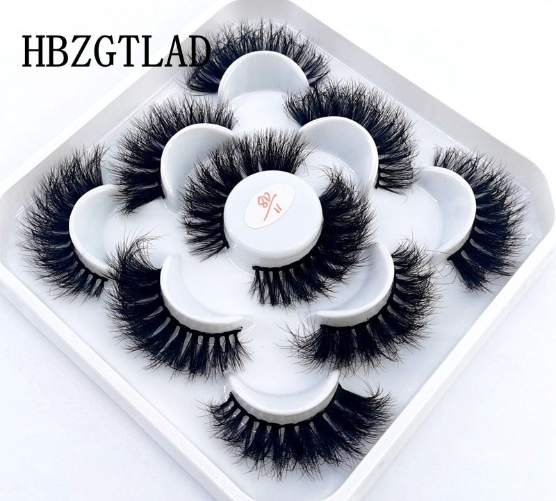 5 Pairs 8-25mm 3D Mink Lashes