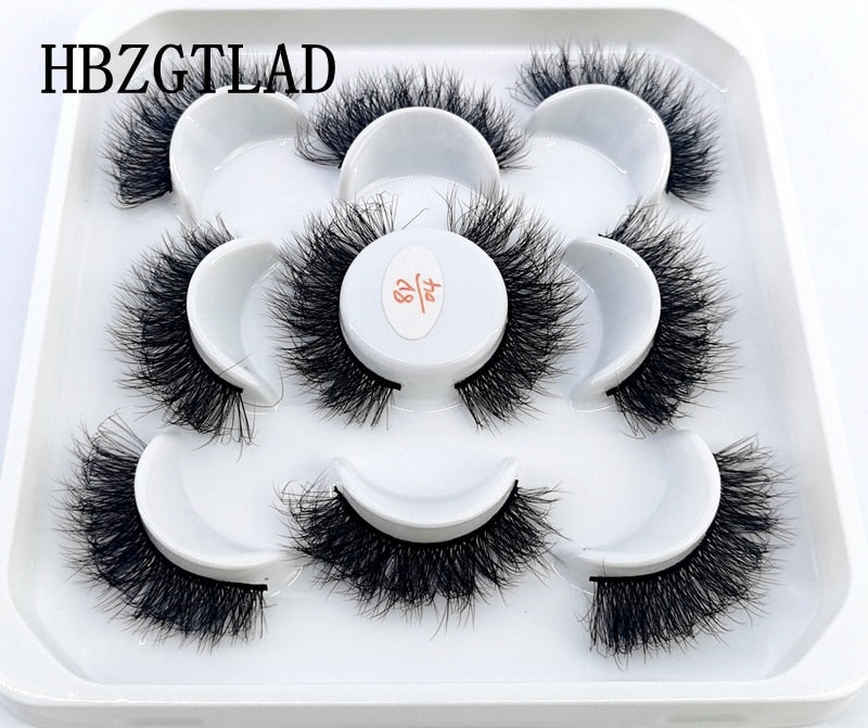 5 Pairs 8-25mm 3D Mink Lashes