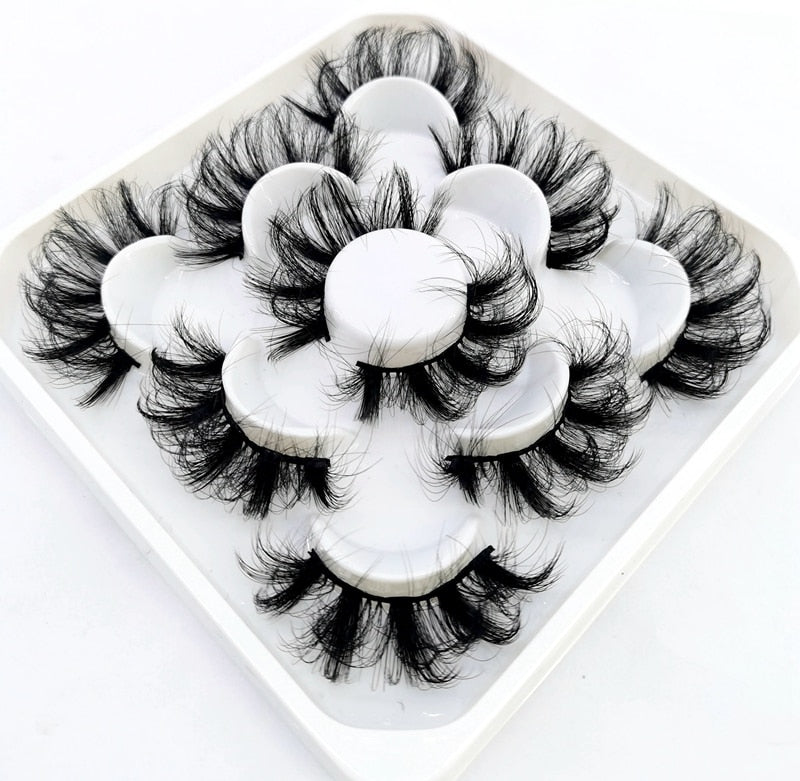 5 Pairs 8-25mm 3D Mink Lashes