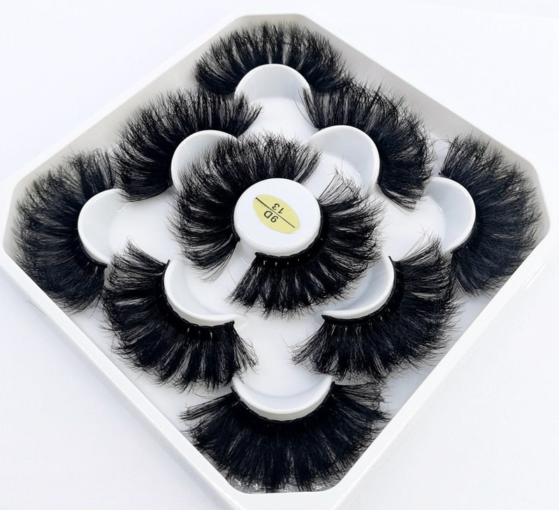 5 Pairs 8-25mm 3D Mink Lashes