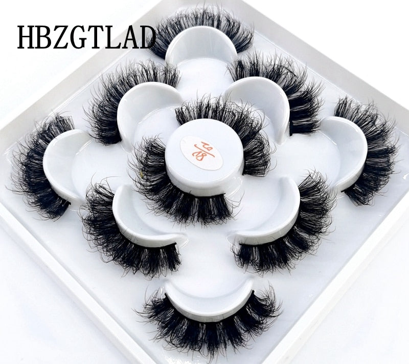 5 Pairs 8-25mm 3D Mink Lashes