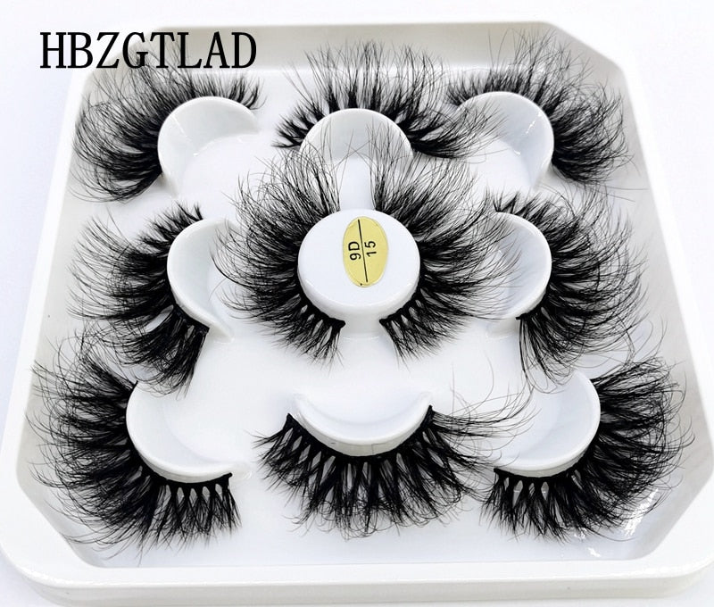 5 Pairs 8-25mm 3D Mink Lashes