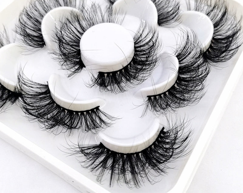 5 Pairs 8-25mm 3D Mink Lashes