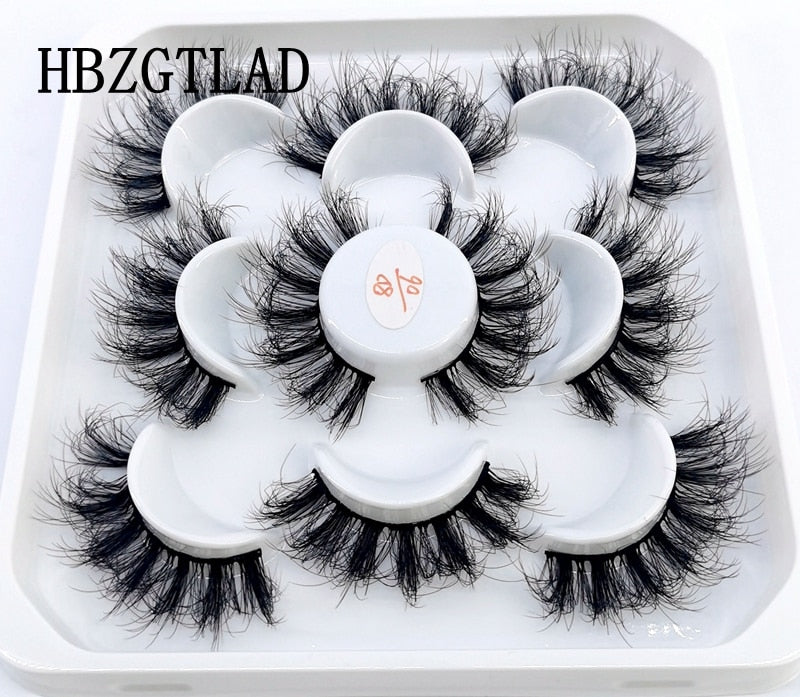 5 Pairs 8-25mm 3D Mink Lashes