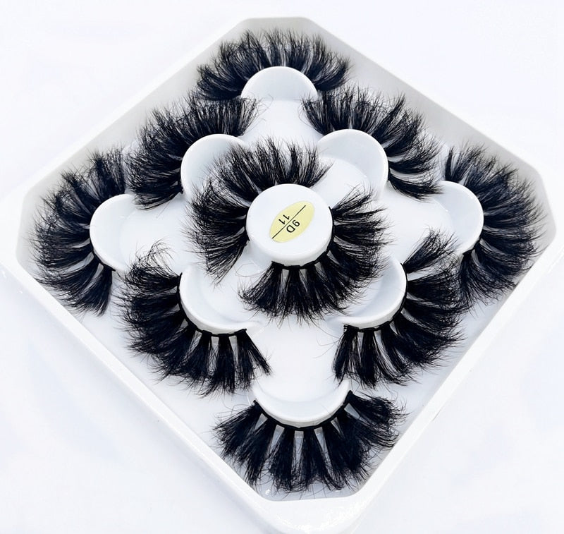 5 Pairs 8-25mm 3D Mink Lashes