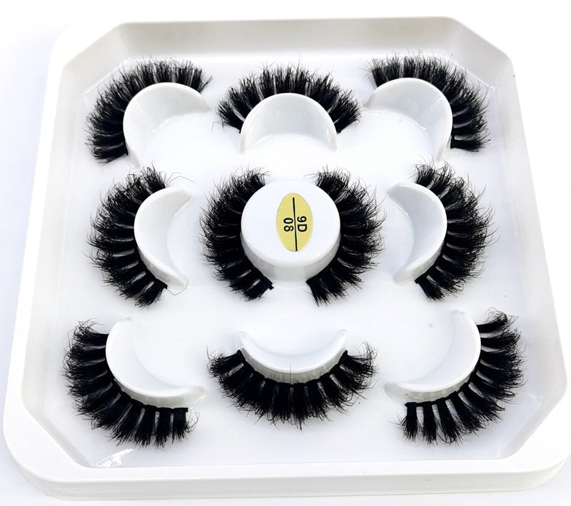 5 Pairs 8-25mm 3D Mink Lashes
