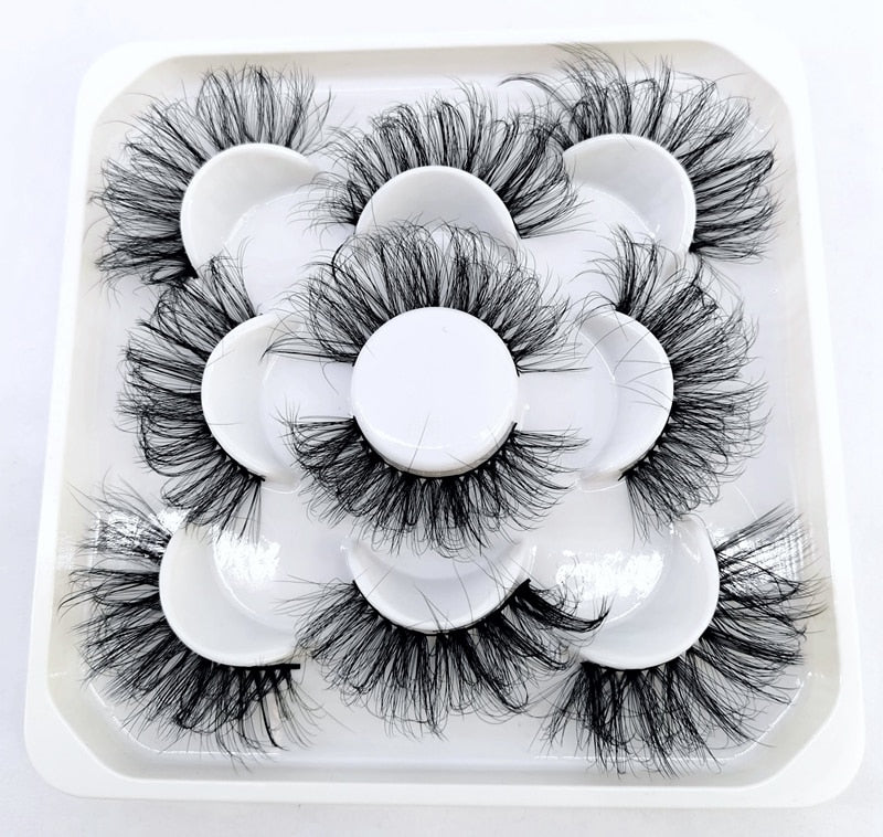 5 Pairs 8-25mm 3D Mink Lashes