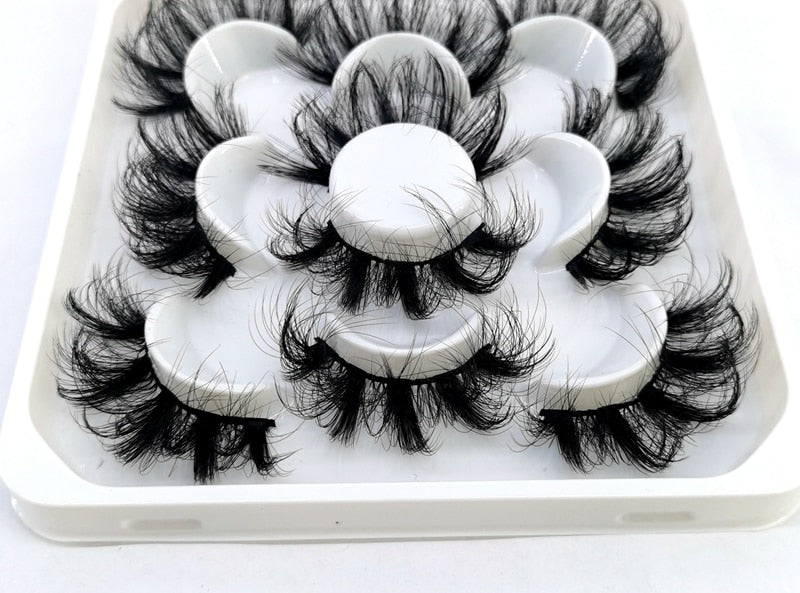 5 Pairs 8-25mm 3D Mink Lashes