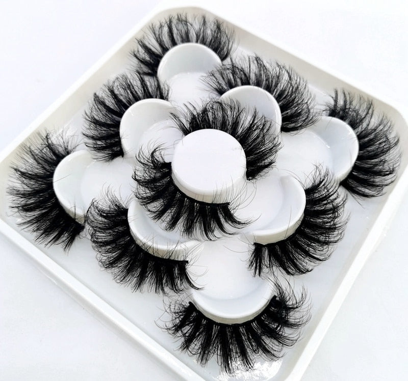 5 Pairs 8-25mm 3D Mink Lashes