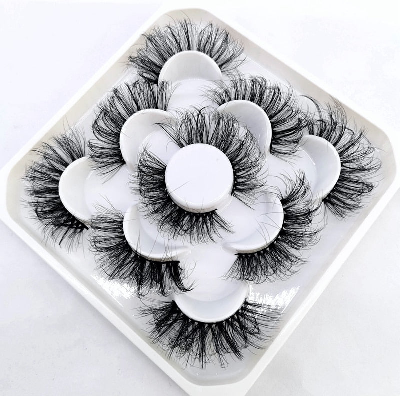 5 Pairs 8-25mm 3D Mink Lashes