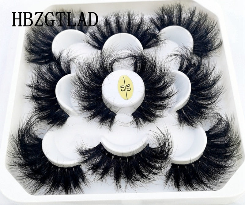 5 Pairs 8-25mm 3D Mink Lashes