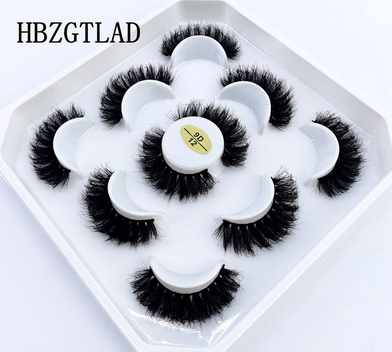 5 Pairs 8-25mm 3D Mink Lashes