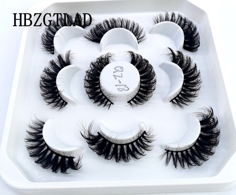 5 Pairs 8-25mm 3D Mink Lashes