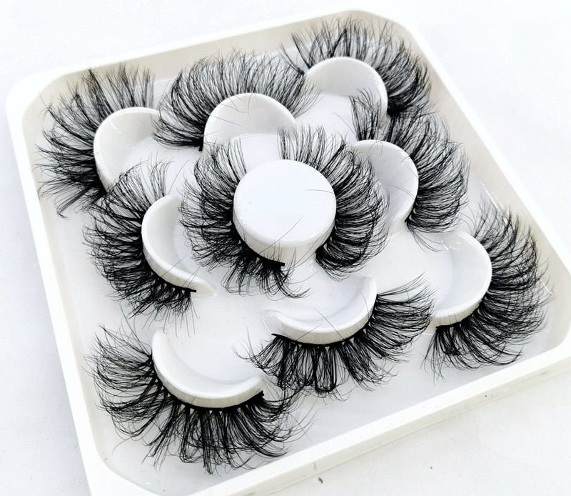 5 Pairs 8-25mm 3D Mink Lashes