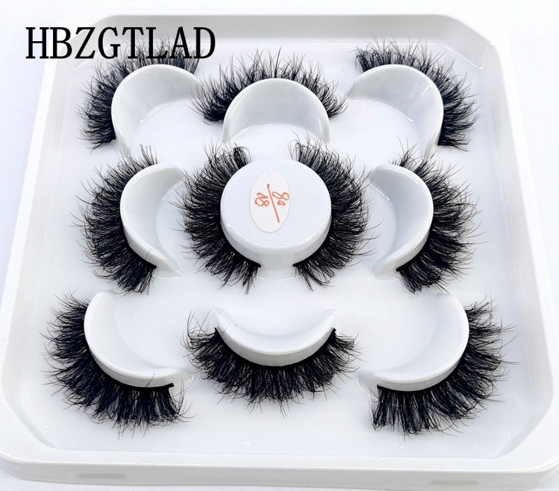 5 Pairs 8-25mm 3D Mink Lashes