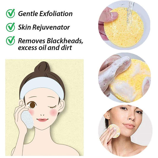 10PCS Face Cleaning Sponge