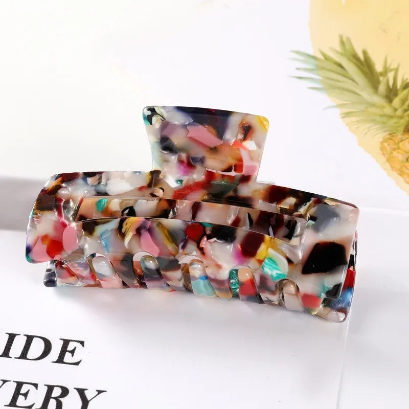 Fashion Rectangle Acetate Hair Claws